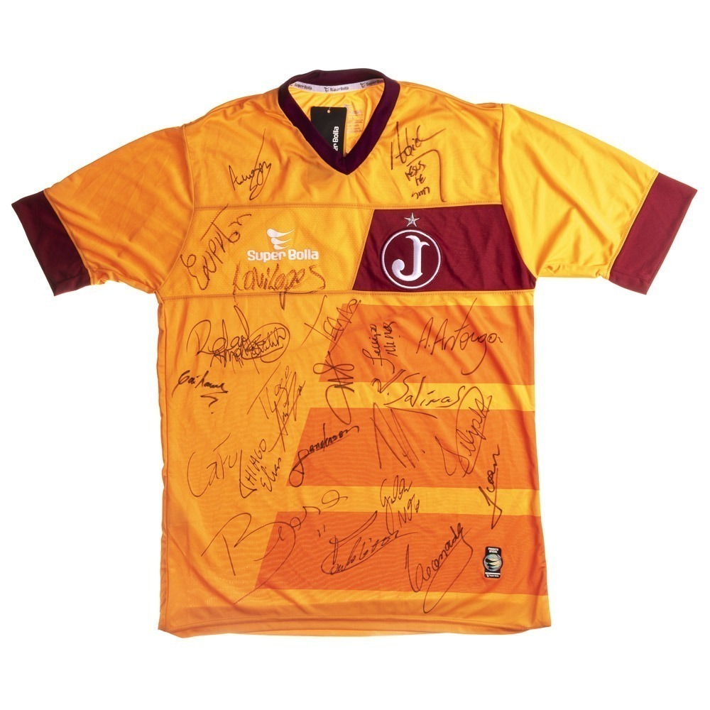 Camisa treino Juventus (SP) 2016 autografada elenco