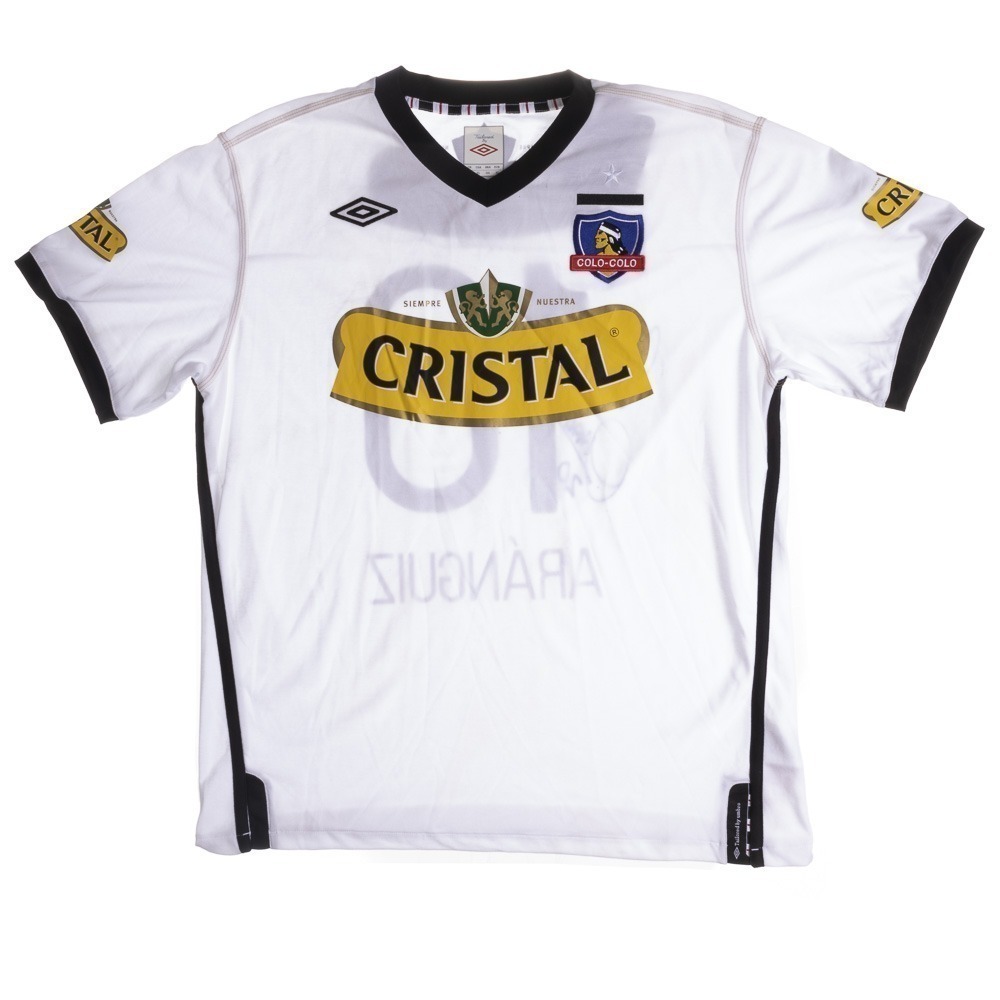 Camisa Umbro Colo Colo of. 1 2011 autografada Aránguiz