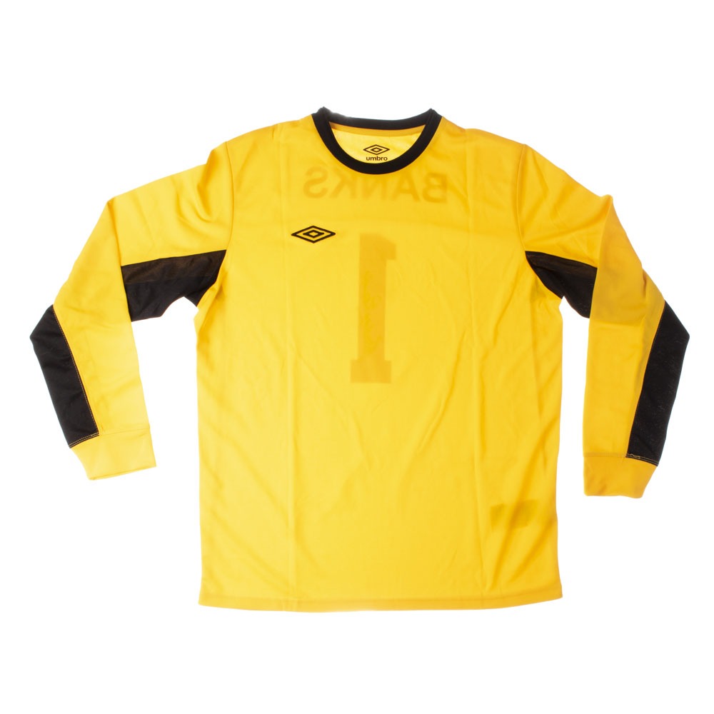 Camisa Umbro autografada pelo Gordon Banks