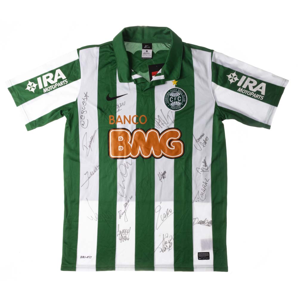 Camisa Coritiba autografada elenco Hall da Fama