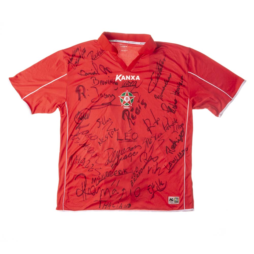 Camisa Boa Esporte autografada elenco