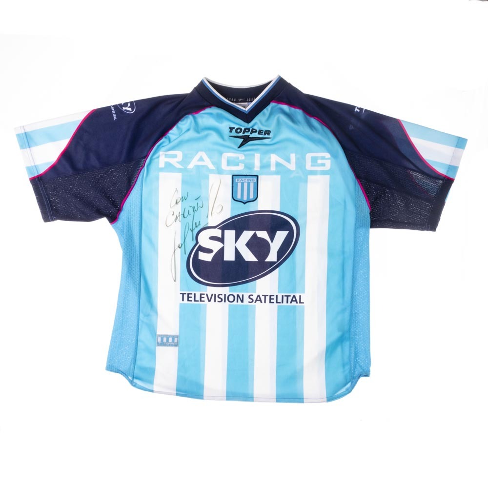 Camisa Racing autografada Lisandro Lopez