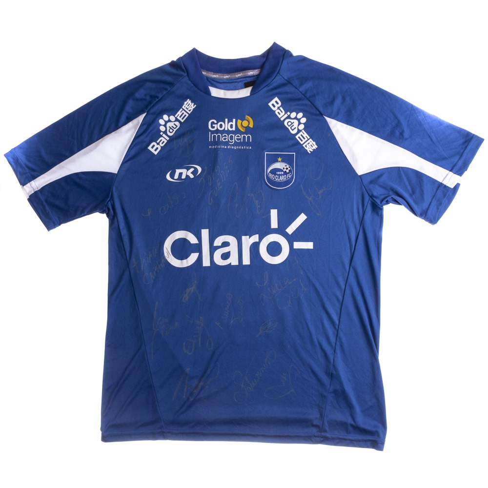 Camisa Rio Claro (SP) 2015 autografada elenco