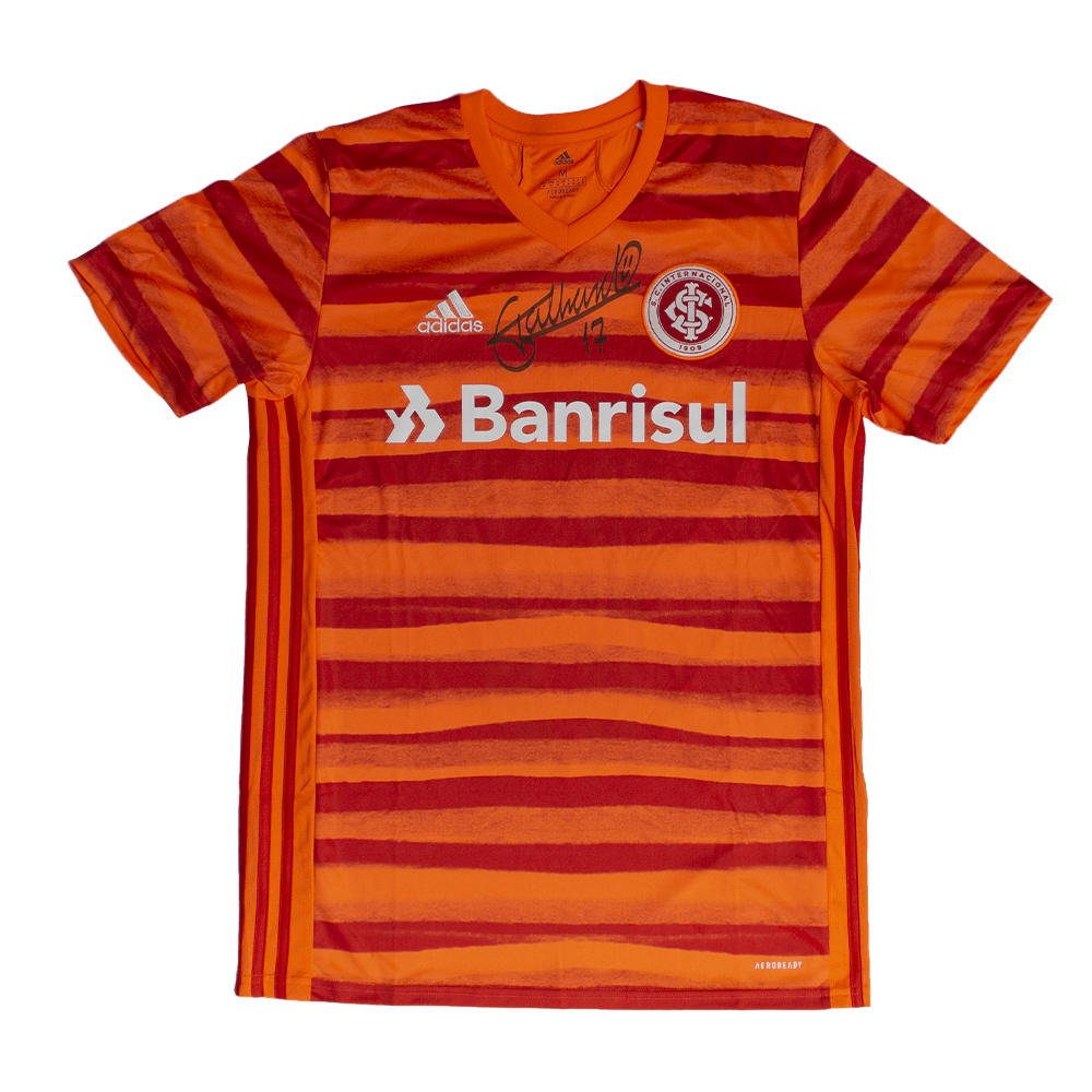 Camisa Internacional autografada pelo Thiago Galhardo