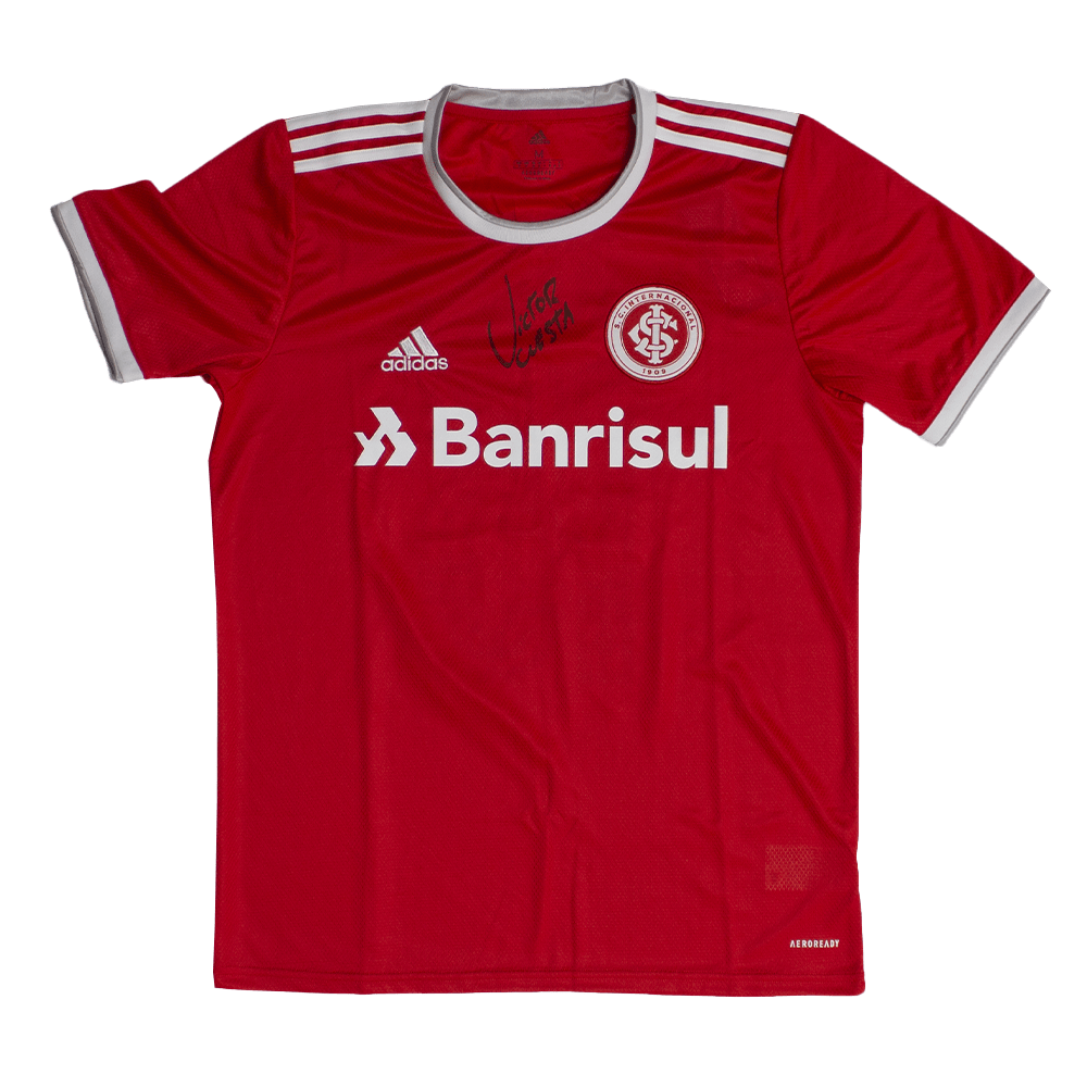 Camisa Internacional autografada pelo Victor Cuesta
