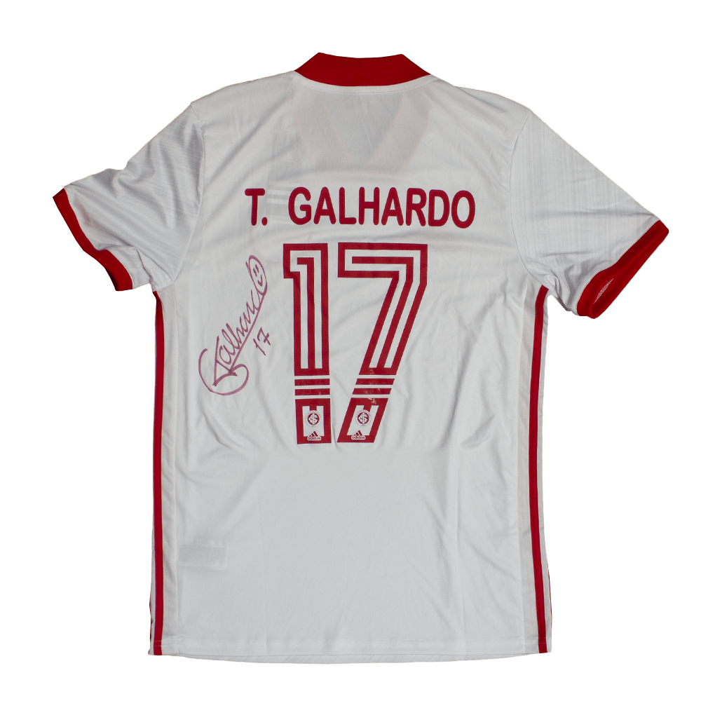 Camisa Internacional autografada pelo Thiago Galhardo