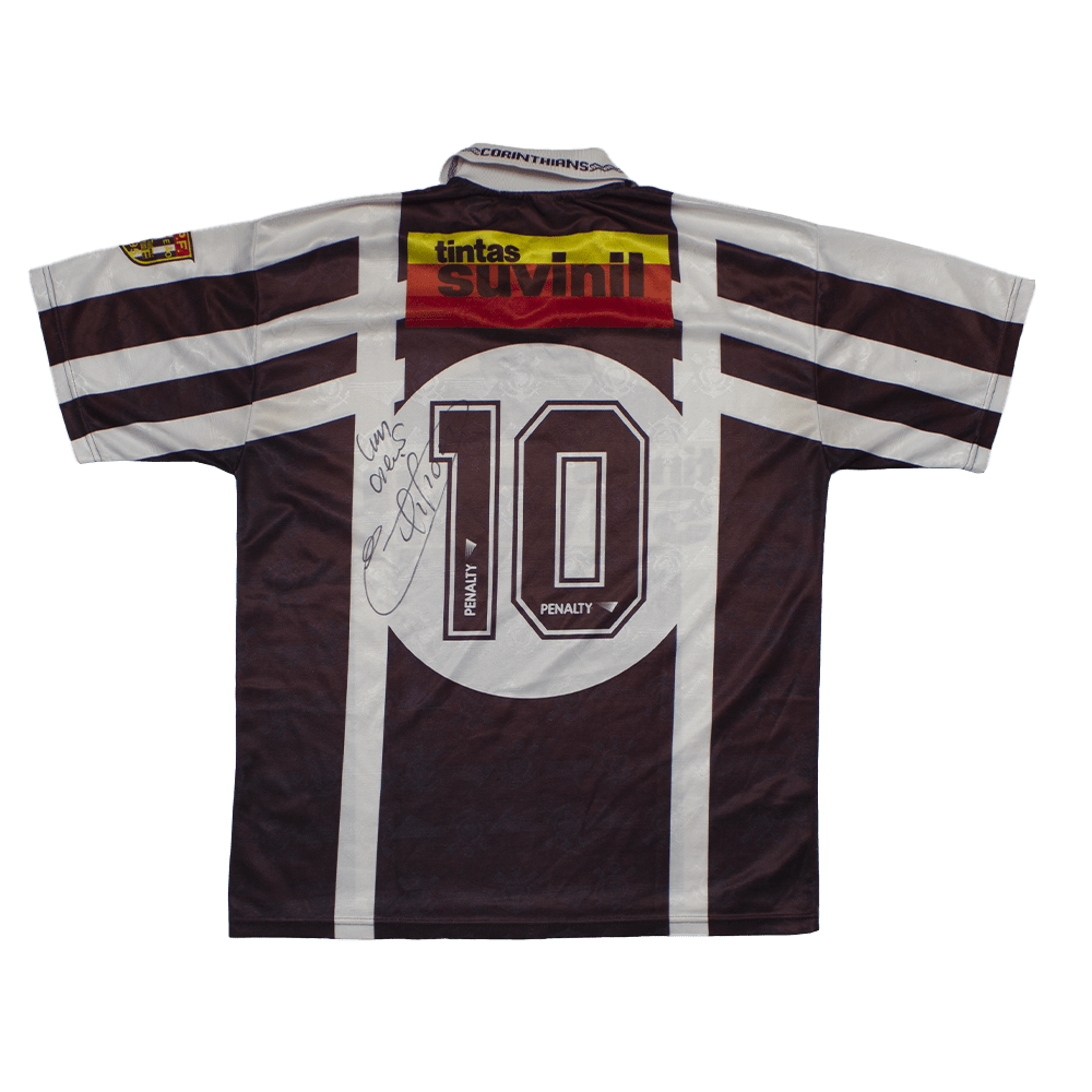 Camisa Corinthians autografada pelo Edilson