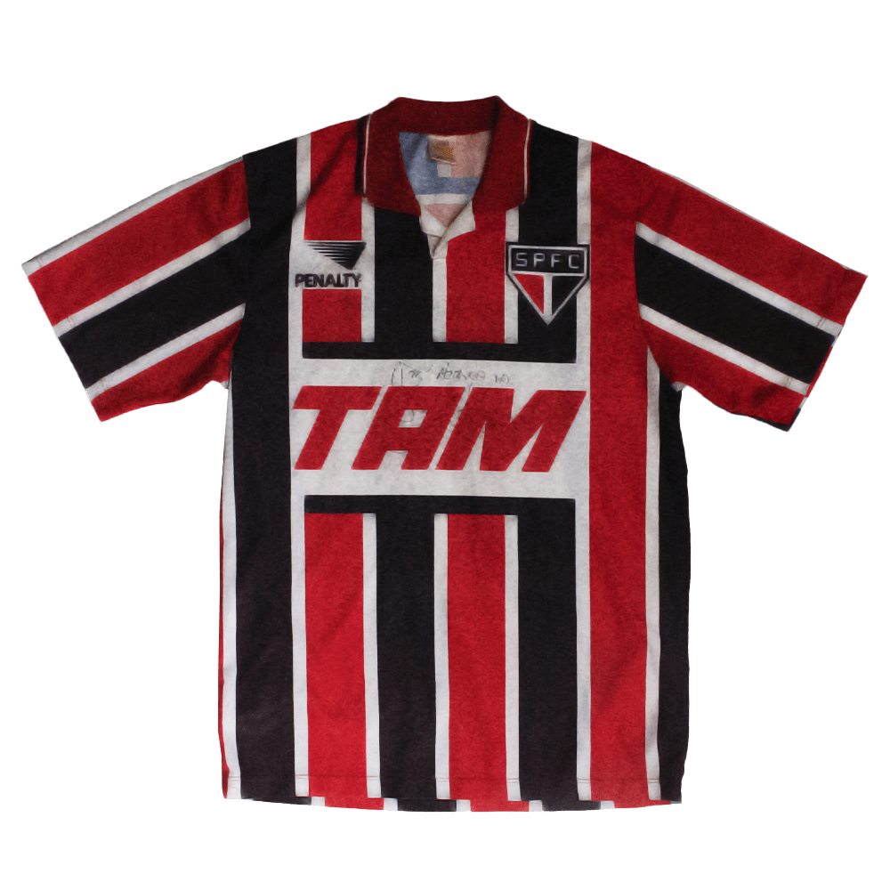 Camisa São Paulo autografada pelo Denilson
