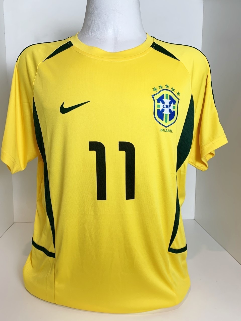 camisa seleção brasileira autografada Ronaldinho Gaúcho - Hall da Fama