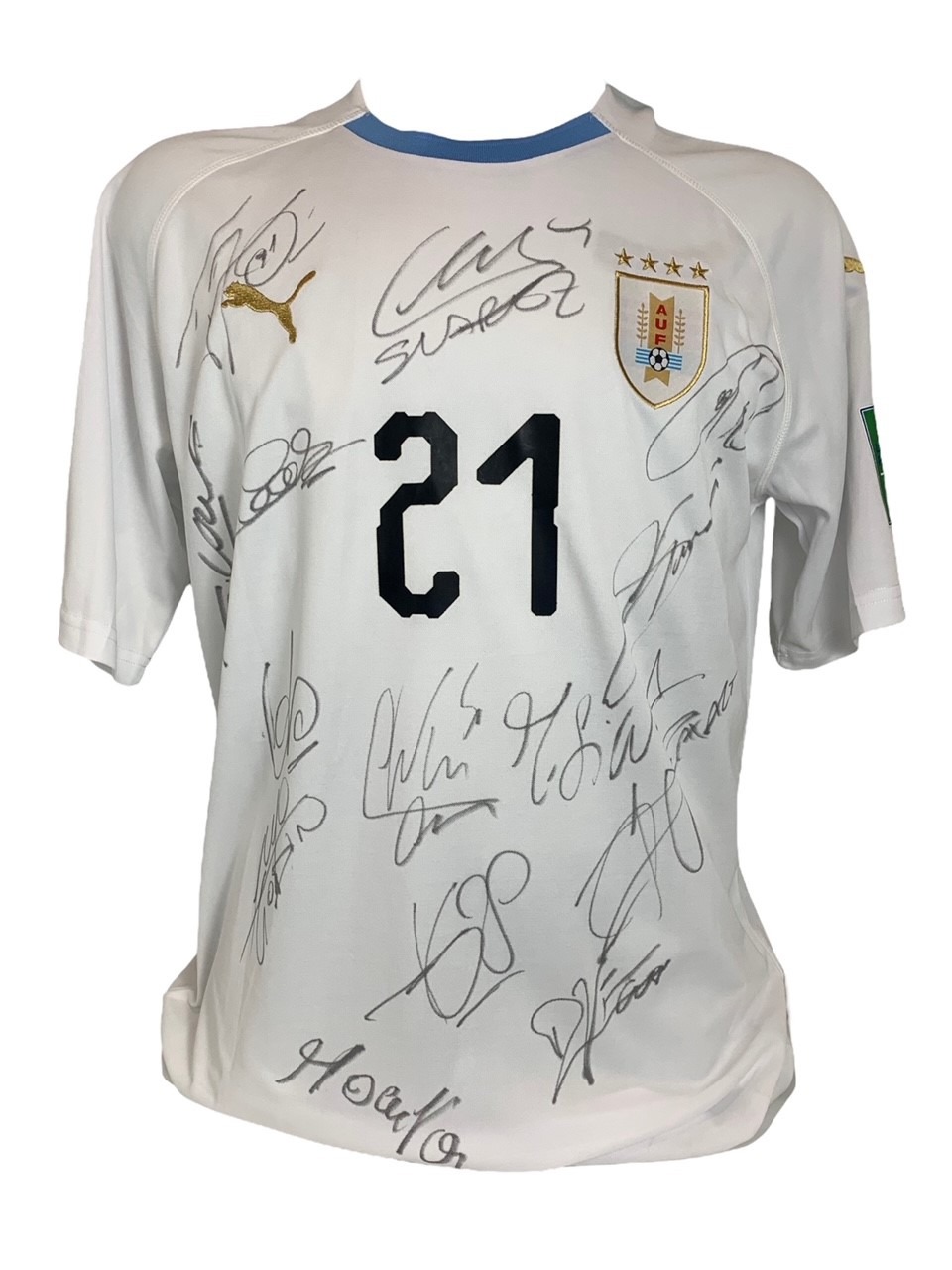 Camisa Nacional (Uru) autografada elenco