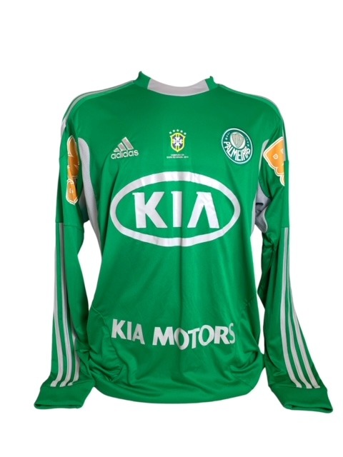 Camisa Palmeiras 2011 autografada pelo Fernando Prass