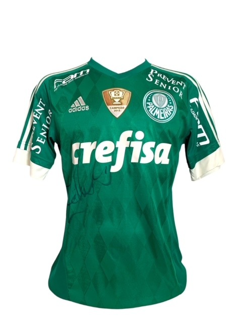 Camisa Palmeiras 2012 autografada pelo Zé Roberto