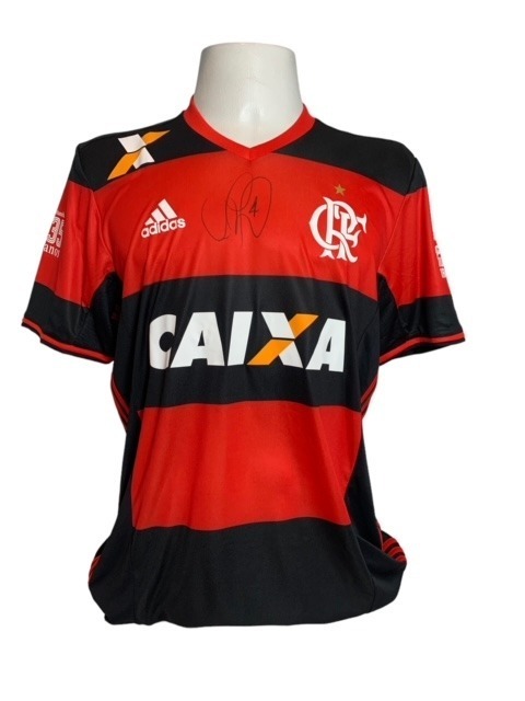 Camisa Flamengo 2020 autografada pelo Juan (jogo)