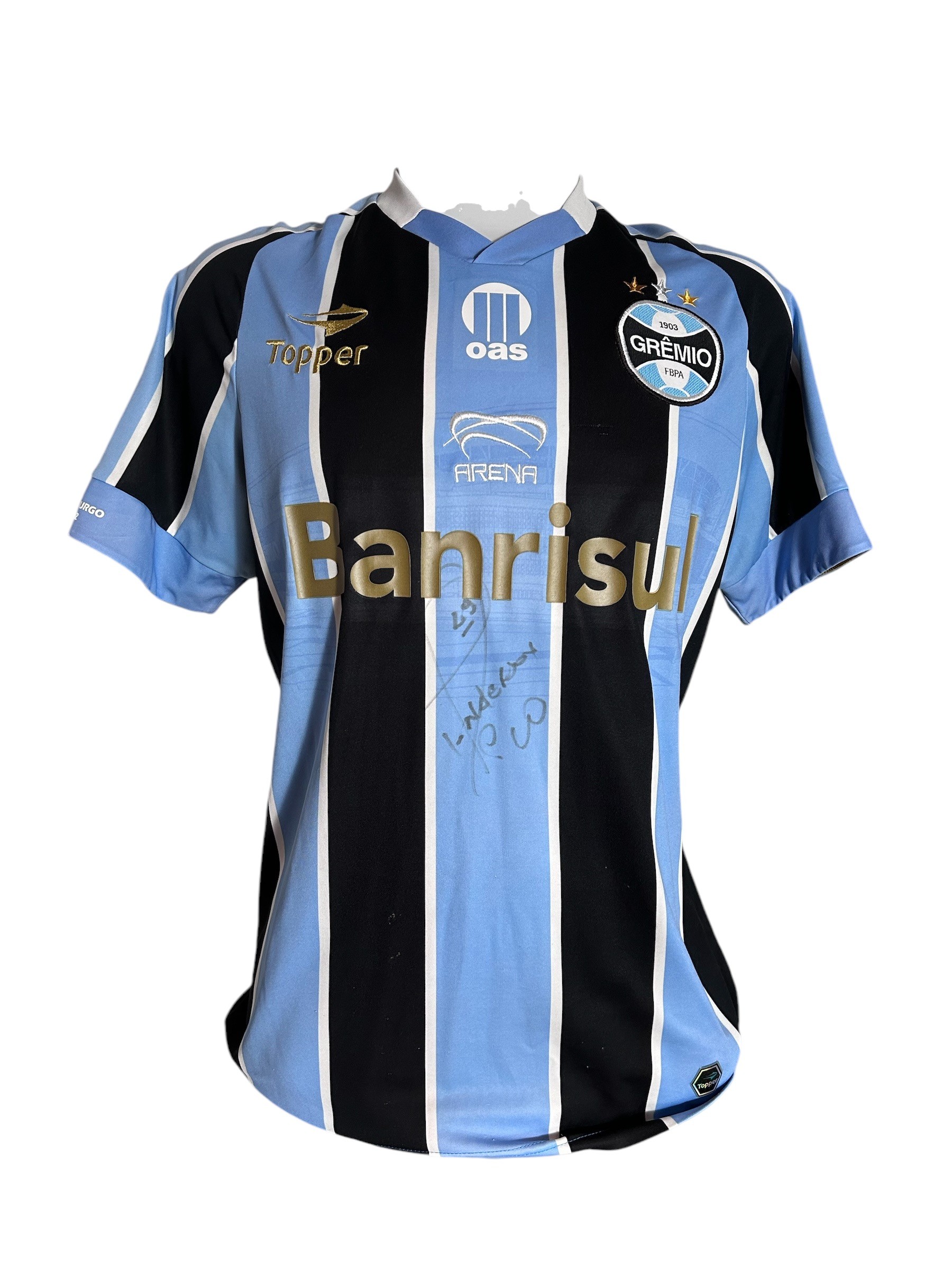 Camisa Grêmio 2012 autografada pelo jogador Anderson Pico