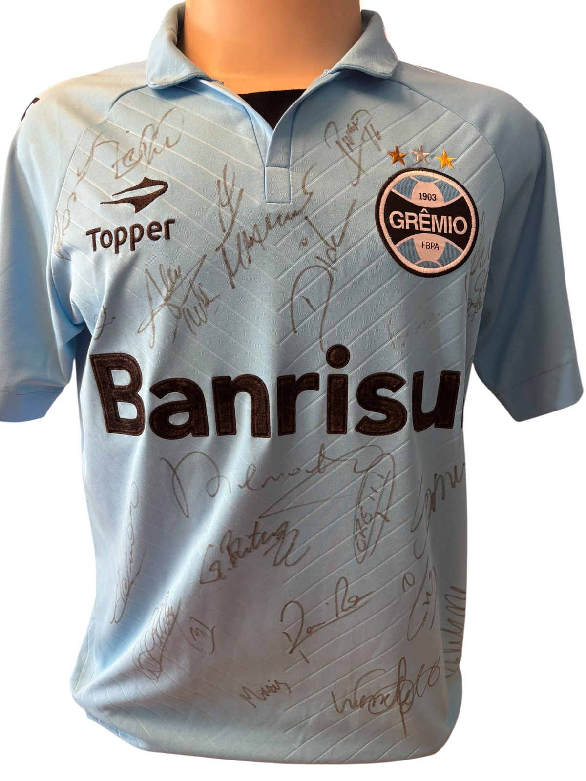 Camisa Grêmio 2012 autografada pelo elenco